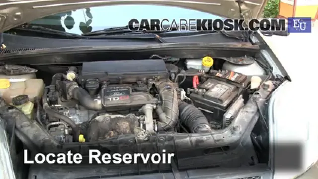 2003 Ford Fiesta TDCi 1.4L 4 Cyl. Turbo Diesel Windshield Washer Fluid Add Fluid